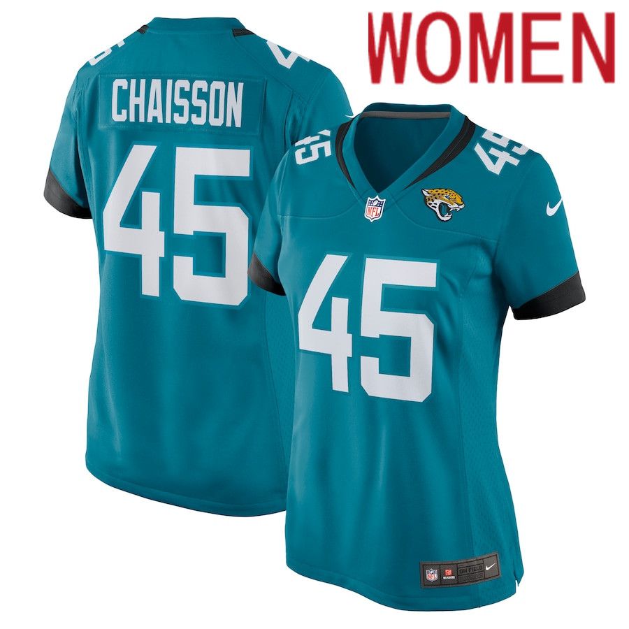 Women Jacksonville Jaguars 45 KLavon Chaisson Nike Green Nike Game NFL Jersey